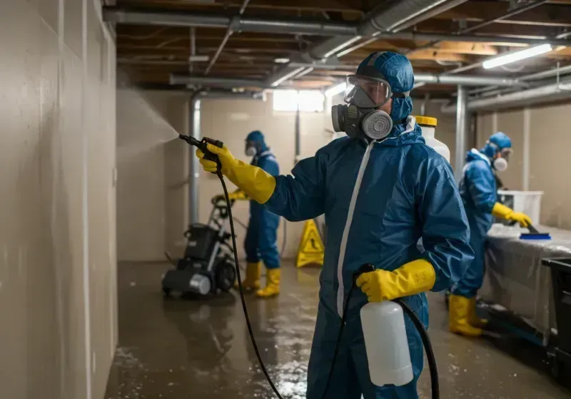 Basement Sanitization and Antimicrobial Treatment process in Tremonton, UT