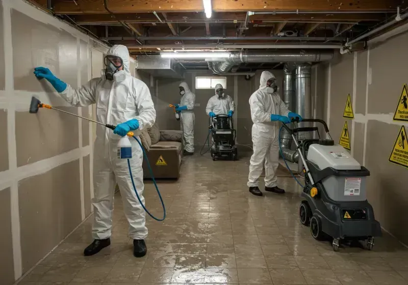 Basement Moisture Removal and Structural Drying process in Tremonton, UT